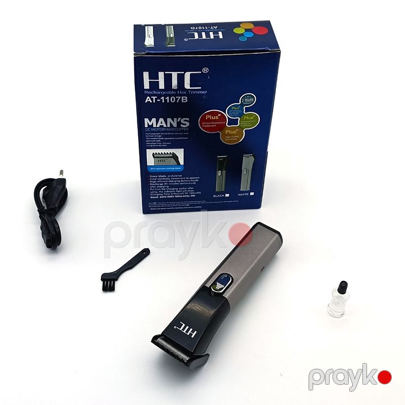 Kişilər Üçün HTC AT-1107B Təkrar Doldurulan Saç Kəsici Elektrikli Portativ Saqqal Kəsici — Usturalar, trimmerler və epilyatorlar, Bakı (6)