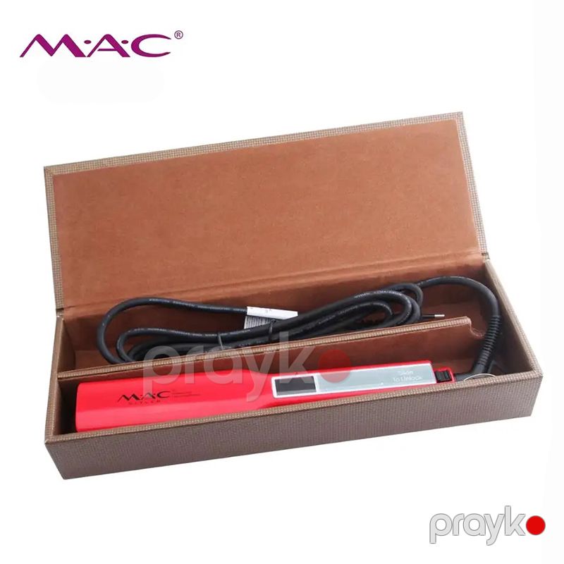 2-si 1-də Professional LED Saç Düzləşdiricisi MAC Titan Üzlüklü Saç Düzləşdirici Professional Hair Straightener mc 2028 — Fən, Bakı (5)