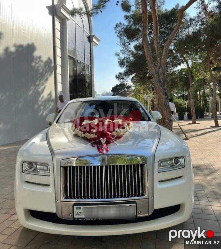 Rolls Royce white rolls royce ghost, 2020 il — Minik avtomobili icarəsi, Bakı (5)
