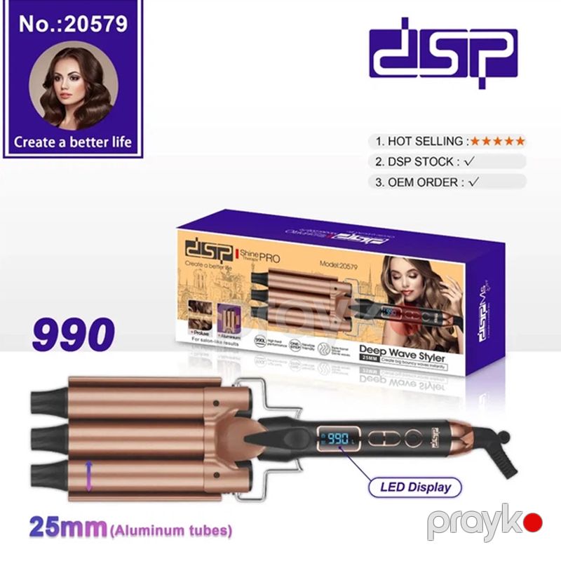 DSP 20579 - Su Dalğası Feni Saç Burulması üçün Üçqat Burma Feni 25 mm Buruq Feni — Fən, Bakı (6)