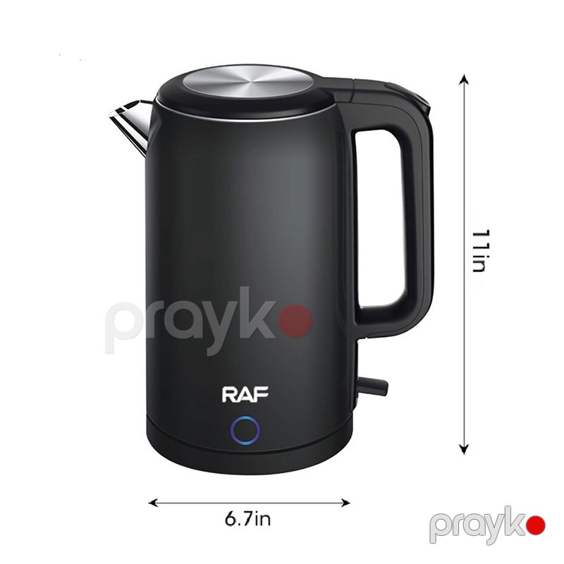 R.7828 Böyük Tutumlu RAF Elektrik Çaydanı 2000W Gücə Məxsus Simsiz Polad Qəhvə Çaydanı 2L Su tutumu — Elektrik çaydanları və termoslar, Bakı (8)