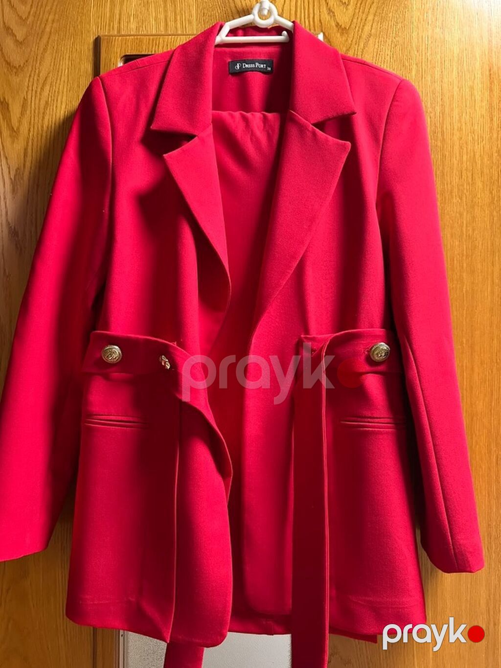 Dress Port qadın kostyumu – 2 hissə - Rəng: parlaq qırmızı - Ölçü: 38 — Kostyum, Bakı (2)