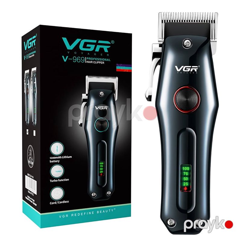 VGR V-969 Professional Salon Seriyası Saç Kəsmə Makası Turbo Funksiyalı Saç Kəsmə Makası — Usturalar, trimmerler və epilyatorlar, Bakı (3)