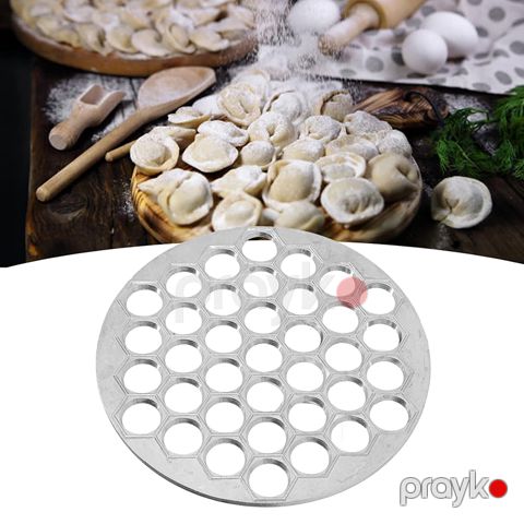 Düşbərə üçün Dəyirmi Xəmir kəsici 37 Dəlikli Alüminium Düşbərə xəngəl kəsici orjinal rus pelmeni hazırlayıcısı — Bakı