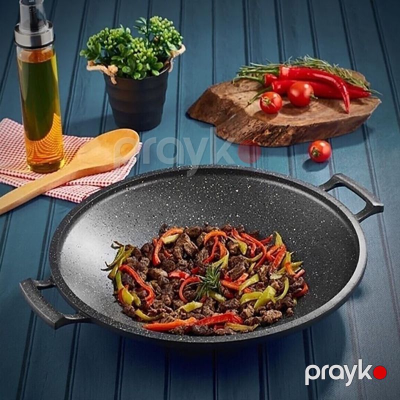 Sac Qovurma Tavası Qranit Tava — Qablar və mətbəx əşyaları, Bakı (6)