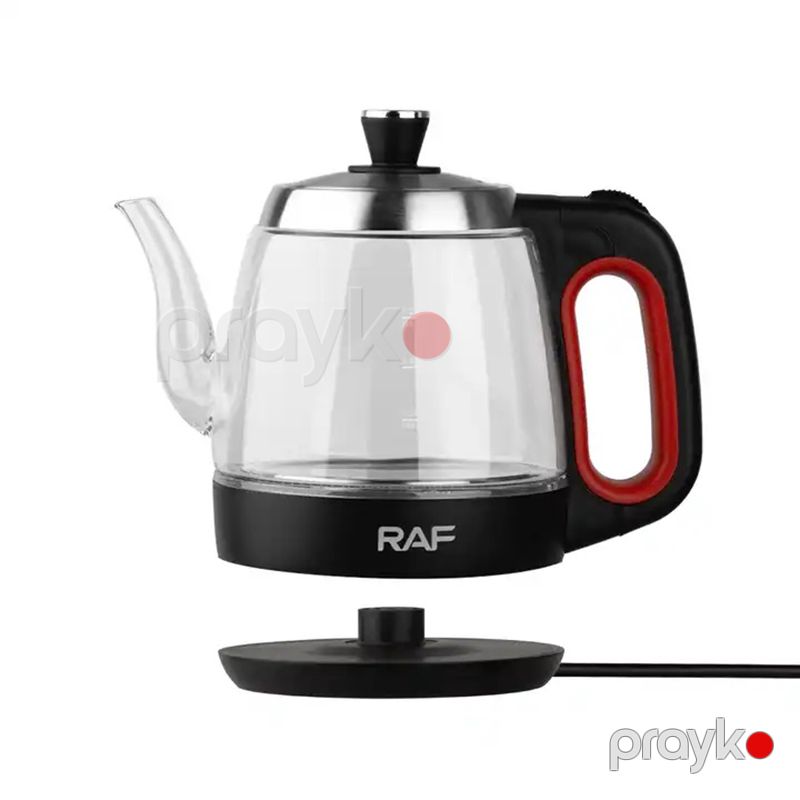 RAF 1.2L Elektrikli Şüşə Çaydan İstiliyə Davamlı Seramik Şüşə Çaydan iki Qat Qorumalı Protativ Cam Çaydan 1350W — Elektrik çaydanları və termoslar, Bakı (4)