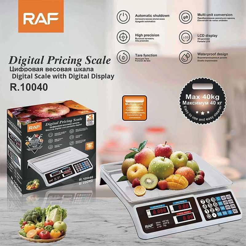 RAF R.10040 Rəqəmsal Tərəzi Şarj Olunan Elektrik Tərəzi 40 kq Metbex terezisi — Tərəzi, Bakı (5)