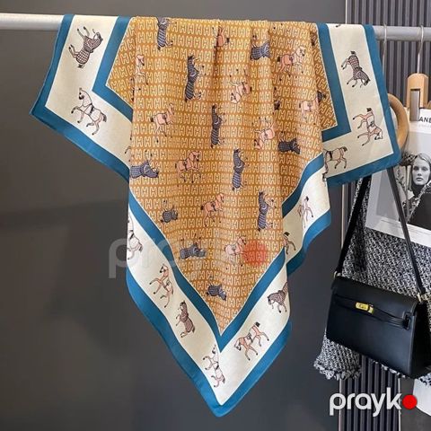 Yaylıq qadınlar üçün 818300537, rəngbərəng, 65x65 sm — Bakı