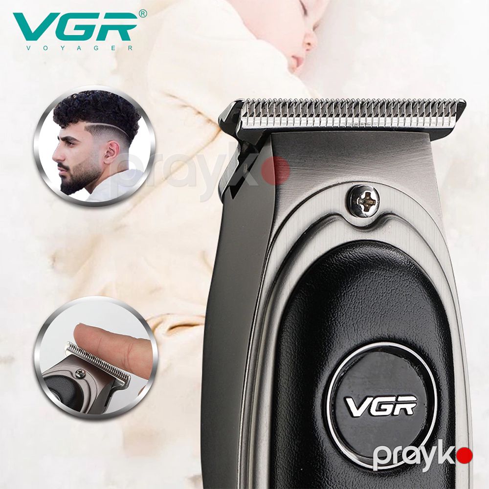 VGR V-262 Elektrikli Saç Kəsmə Aləti Paslanmayan Polad Bıçaqlı Trimmer — Usturalar, trimmerler və epilyatorlar, Bakı (2)