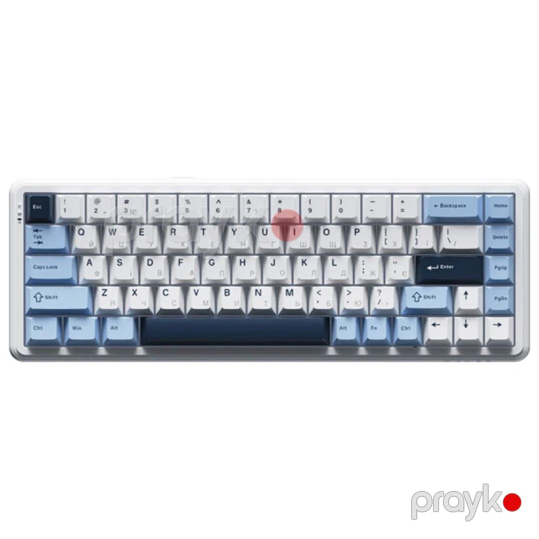 Ajazz AK680 MAX Blue White Dark Blue — Periferik cihazlar, Bakı (3)