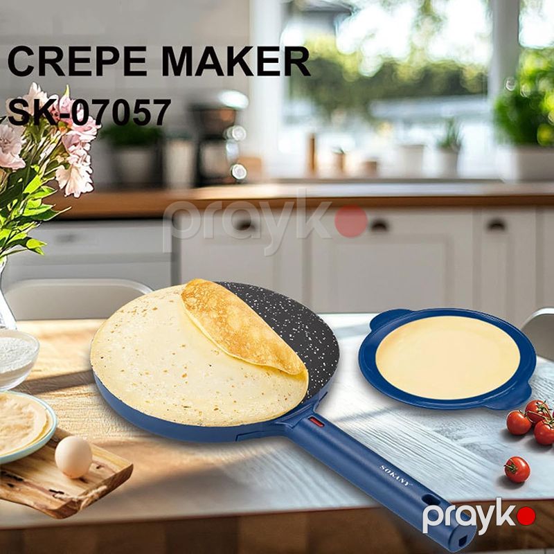 Sokany SK-07057 Krepe Maker Qeyri-yapışdırılmış Bilinçik Hazırlayıcı 600W Krep Hazırlama Maşın — Toster və vaflyasıcı, Bakı (4)