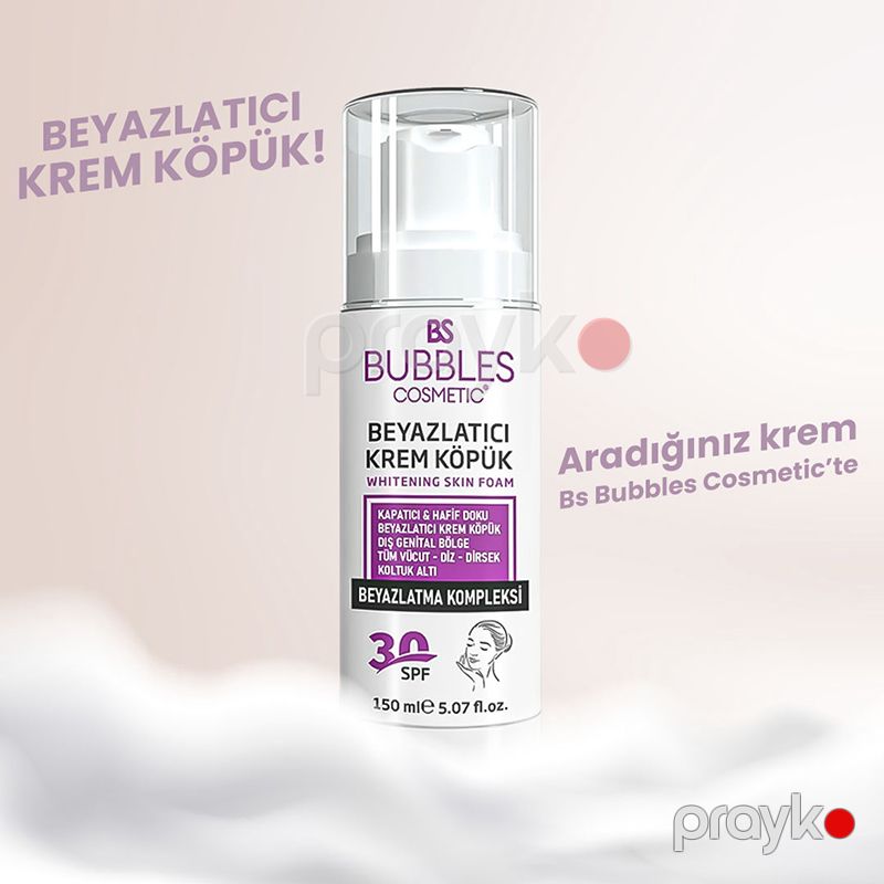 Bs Bubbles Cosmetic Ağardıcı Köpük Krem Üz, Bədən Və Genital Bölge Ağardıcı Ləkə Üçün Krem 30spf 150ml — Gözəllik və səhiyyə, Bakı (3)