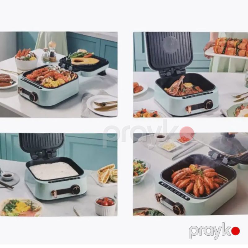 Orvica ORM-8812 Çoxfunksiyalı Elektrikli Qril Barbekü Hava Fritöz Qızardıcı 2100 W — Soba və qrillər, Bakı (3)