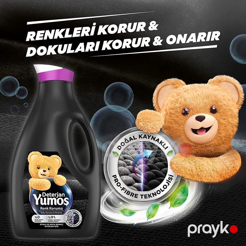 Qara Rəngli Geyimlər Üçün Yumoş Maye Deterjan Rəng Yeniləmə Texnologiyası İlə Yumoş Yuyucu Maye — Mallar, Bakı (2)