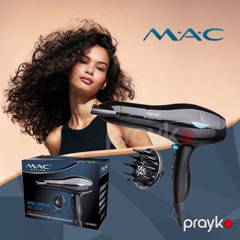 Yüksək keyfiyyətli MAC styler speed Mc-6628 saç qurutma feni 2200Vt — Bakı