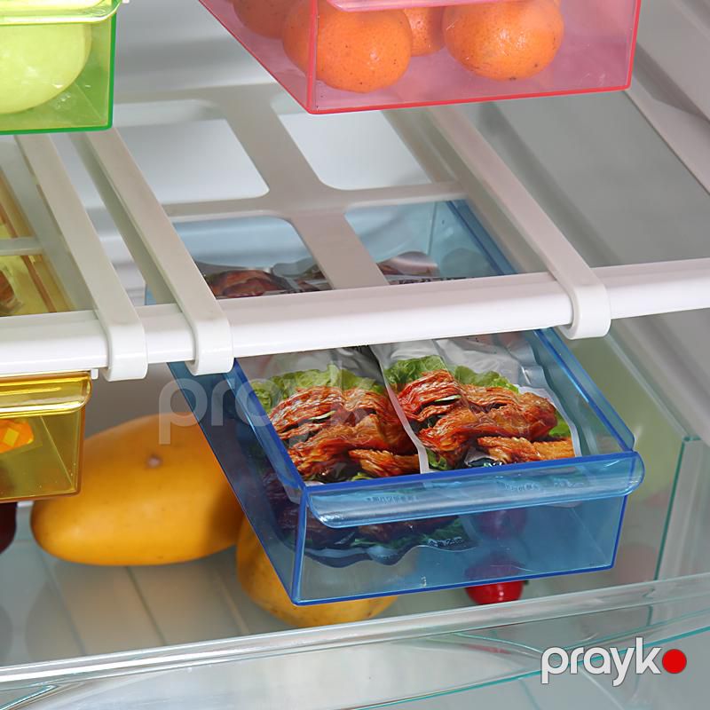 Plastik Qida Saxlama Qabı Soyuducu Üçün Qida Saxlama Rəfi 4 Rəng — Qablar və mətbəx əşyaları, Bakı (5)