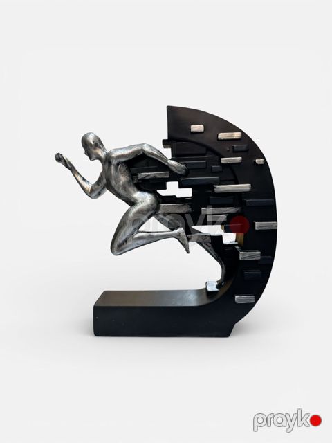 Heykəlcik 1954754, poliester, qara/gümüşü, 26 sm — Bakı