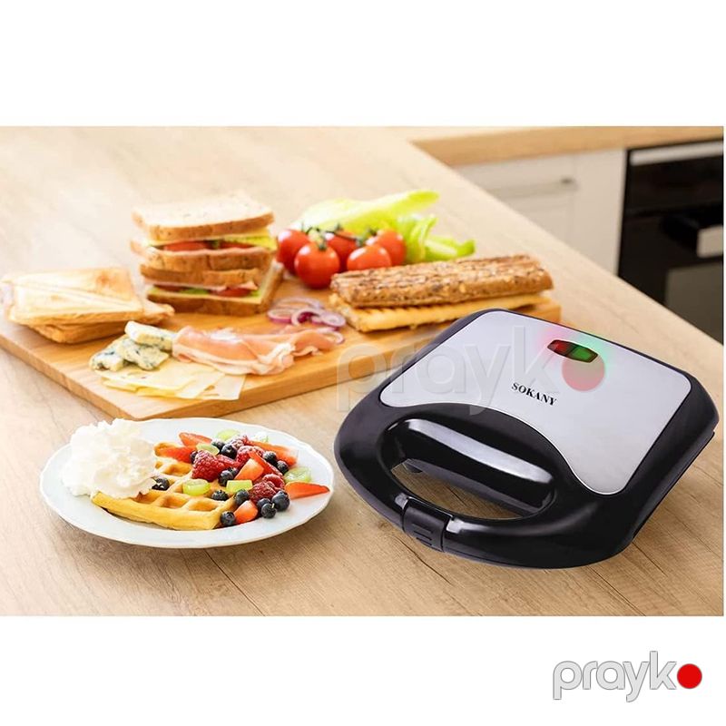Sokany KJ-105 Çoxfunksiyalı Elektrikli Toster Sandviç Biftek İzgaralar Hazırlayıcı Toster 750W — Toster və vaflyasıcı, Bakı (5)