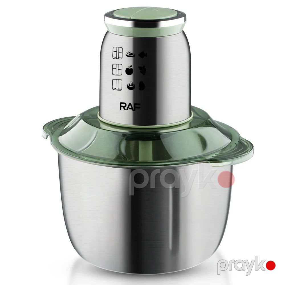 Professional Paslanmayan Polad R.7014 Doğrayıcı Qida Prosessoru 5 Başlıqlı 500W Güclü Mətbəx Doğrayıcısı 5L Tutumlu — Blenderlər, xırdalayanlar və mikserlər, Bakı (2)