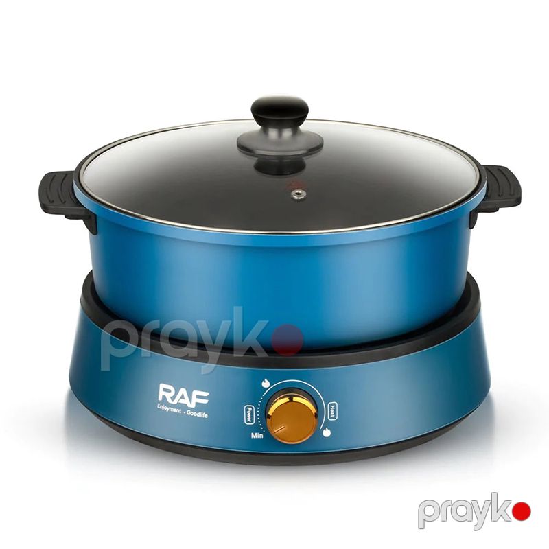 Yüksək Keyfiyyətə Malik RAF Elektrikli Keramik Tava Dəsti 1350W Gücə Məxsus Yapışmaz Böyük Tutumlu Qazan Dəsti 4L 12V R.5318 — Qablar və mətbəx əşyaları, Bakı (3)