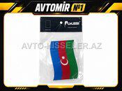 Avtomobil üçün Yapışqan Azərbaycan Bayrağı 9×13 sm — Bakı