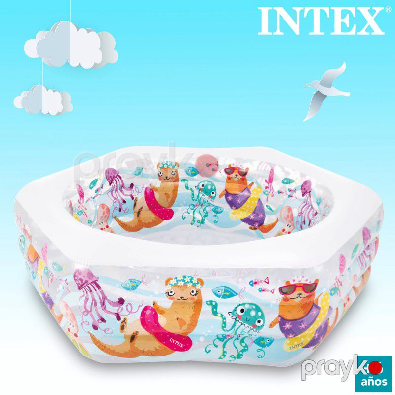 Wet Set Collectıon Uşaqlar üçün Şişmə Hovuz Akvarium Intex 1.91m x 1.78m x 61 sm — İdman, hobi, istirahət, Bakı (6)