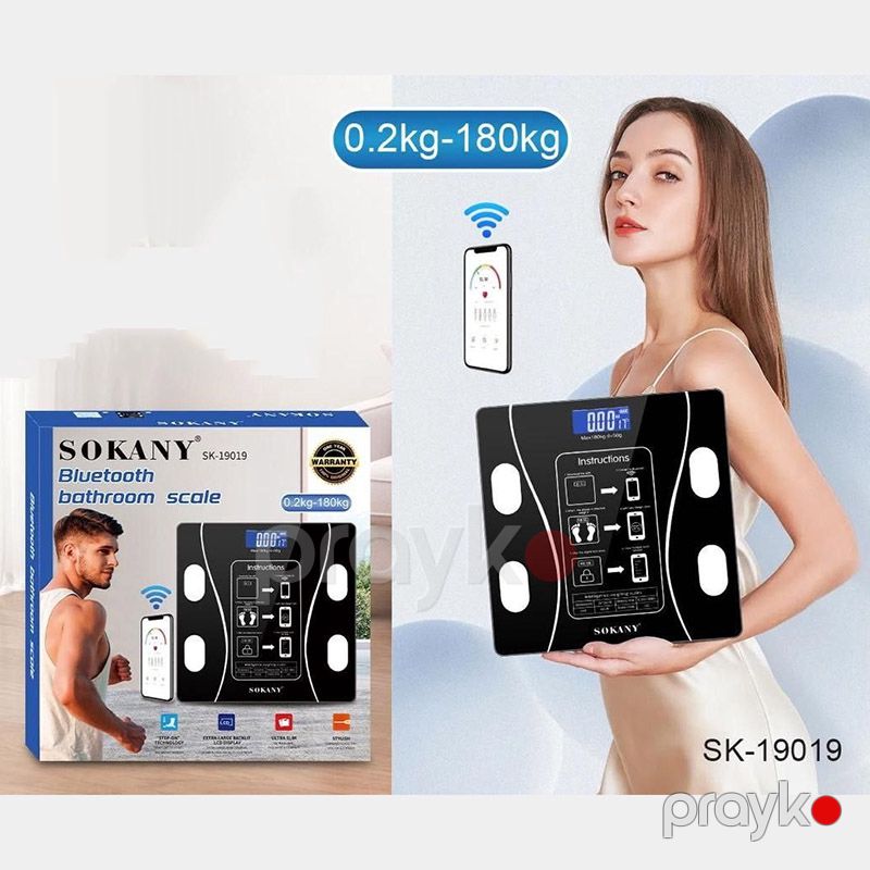 Sokany SK-19019 Elektron Tərəzi Rəqəmsal Tərəzi Şüşə Tərəzi — Tərəzi, Bakı (2)