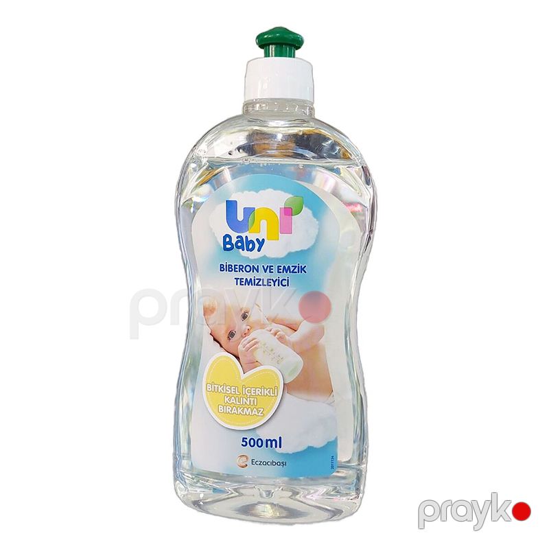 Uni Baby Biberon Ve Emzik Temizleyici 500 Ml Bitkisel İçerikli Emzik Təmizləyici Şəffaf Sterilize Serum — Mallar, Bakı (4)