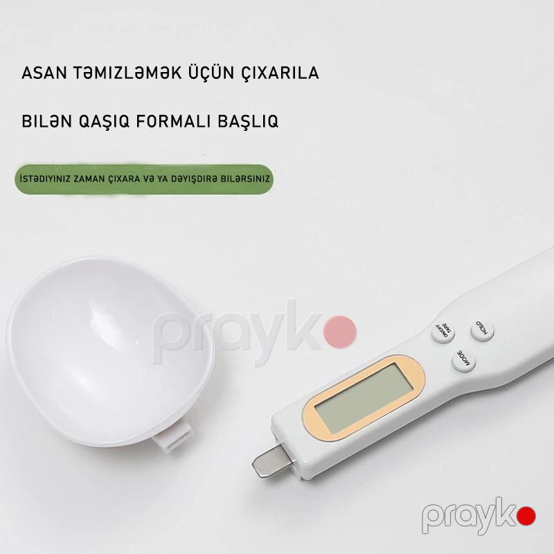 Rəqəmsal Mətbəx Tərəzisi 500q 0.1q Qida Çəki Ölçmə Qaşığı Qəhvə Çay Şəkər Qaşığı Tərəzi — Tərəzi, Bakı (4)