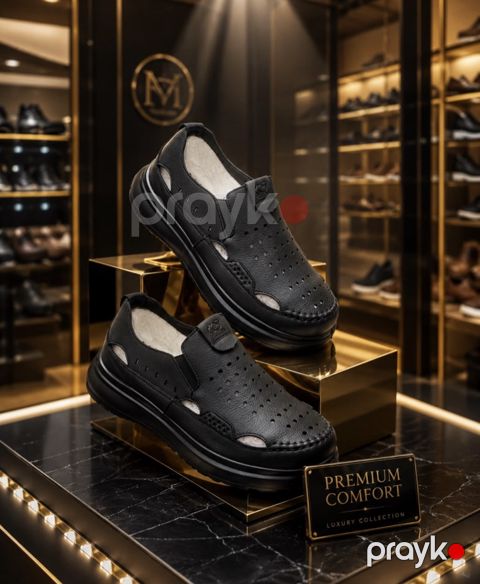 Klassik ayaqqabı No brand Sliper Qara Təbii dəri 40 — Bakı