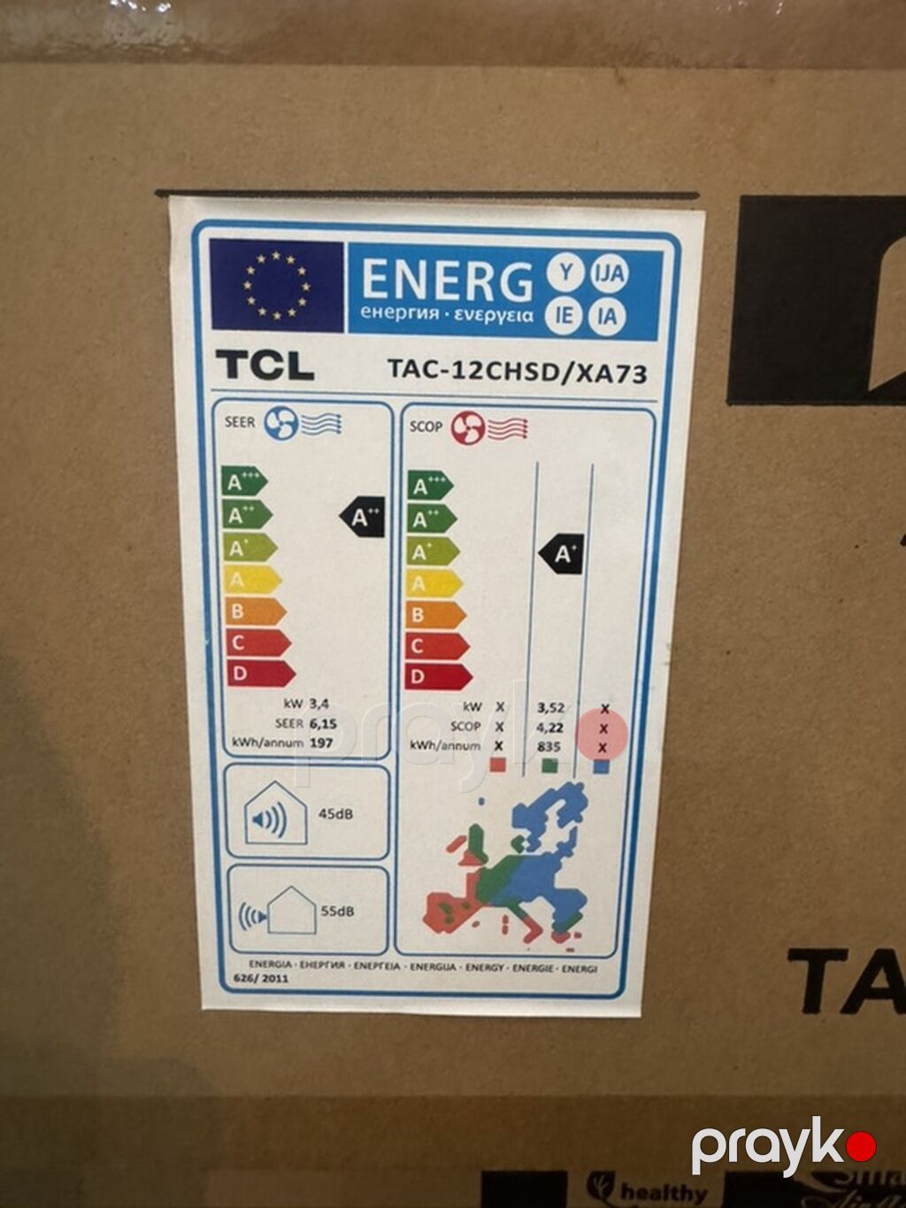TCL kondisioner – model TAC-12CHSD/XA73 (12K) Xüsusiyyətlər: - Tip — Kondisioner və split-sistemlər, Digah (3)