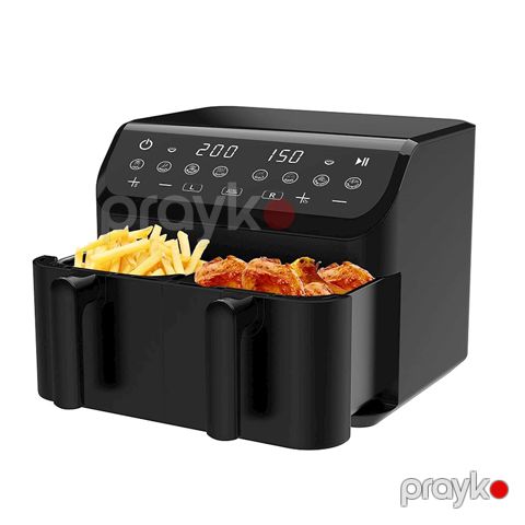 Winning Star ST-9692 Tutumlu Rəqəmsal Air Frey 1800W-2000W Elektrikli Ağıllı Hava Fritözü 10L Qızardıcı — Bakı