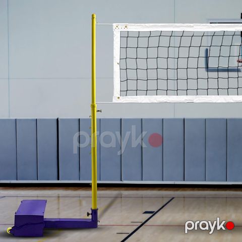 Voleybol Dirəkləri Hündürlüyü Tənzimlənən Təkərli Voleybol Toru Stend — Bakı