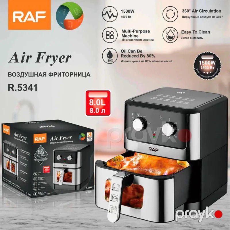 RAF 8L Airfryer İstifadəsi Asan Rəqəmsal Hava Fritöz — Digər mətbəx texnikası, Bakı (6)