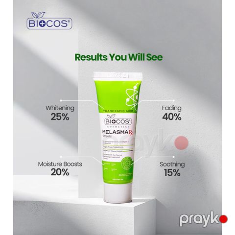 Biocos MelasmaRx Krem – Traneksamik Turşulu Ləkə Əleyhinə Baxım Kremi (50 q) — Bakı