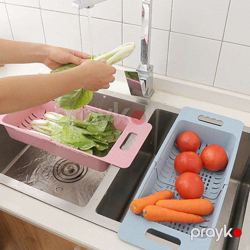 4 Rəngli Mətbəx Lavabo Drenaj Rafı Meyvə Saxlama Drenaj Rəfi Mesh Sink Organizer Plastik Lavabo Drenaj Səbətləri — Qablar və mətbəx əşyaları, Bakı (4)