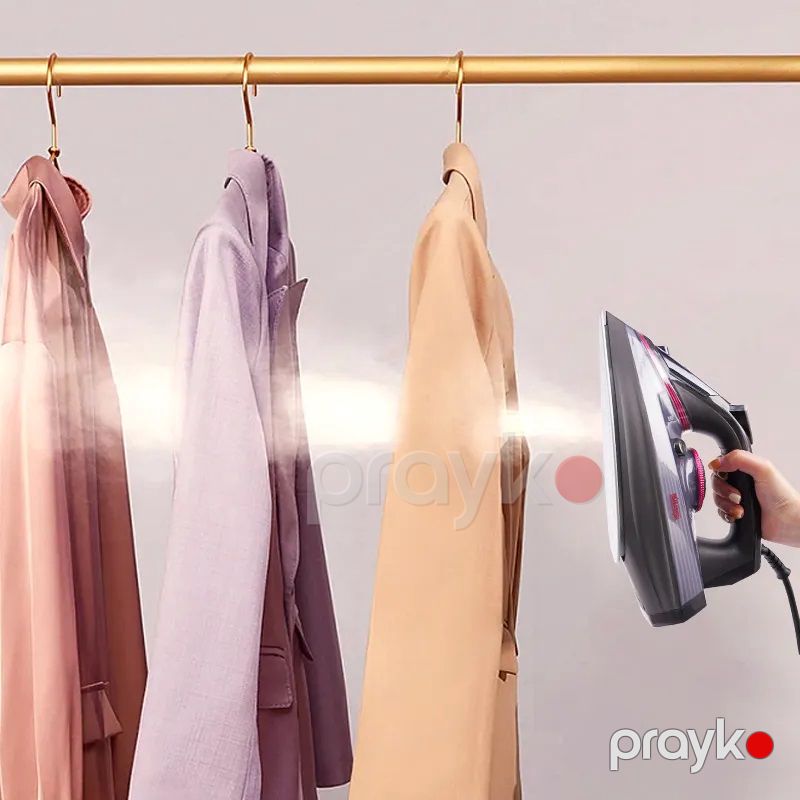 Üstün Keyfiyyətə Malik DSP Buxarlı Ütü 2200W Gücündə Özünü Təmizləmə Funksiyalı İlə Peşəkar Buxar Ütüsü 220V — Ev texnikası, Bakı (8)