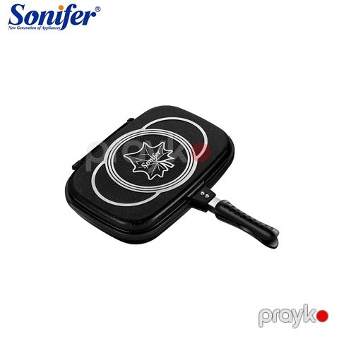 Sonifer SF-1112 Aliminium Tökmə Tava İki Tərəfli Yapışmaz Tava Çoxfunksiyalı Qızartma Tavası — Bakı