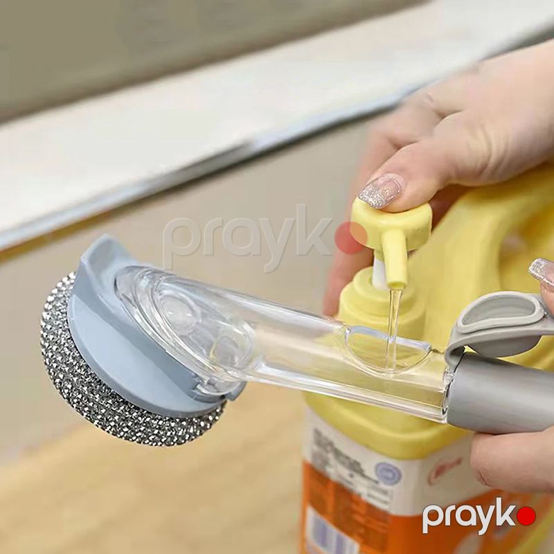 2-də 1 Qabyuyan Süngər Sabun Yağ Təmizləyici Sızdırmaz Potty Fırça Qabyuyucu Mətbəx Aləti — Mallar, Bakı (2)