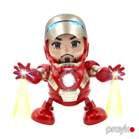 Dance Hero Dəmir Adam Musiqili Rəqs Edən Robot Uşaqlar üçün Oyuncaq Robot — Bakı