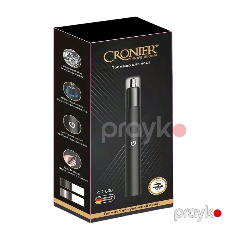 Cronıer Burun Qulaq Üçün Trimmer Cronier cr-306 Qara Kİşilər Üçün Portativ Sürətli Burun Qulaq Təmizləyici — Usturalar, trimmerler və epilyatorlar, Bakı (6)