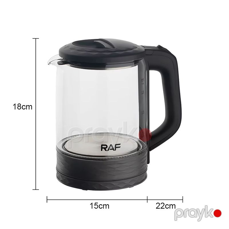 RAF R.7942 Çoxfunksiyalı Elektrikli Çaydan Şüşə Çaydan 1350W — Elektrik çaydanları və termoslar, Bakı (6)