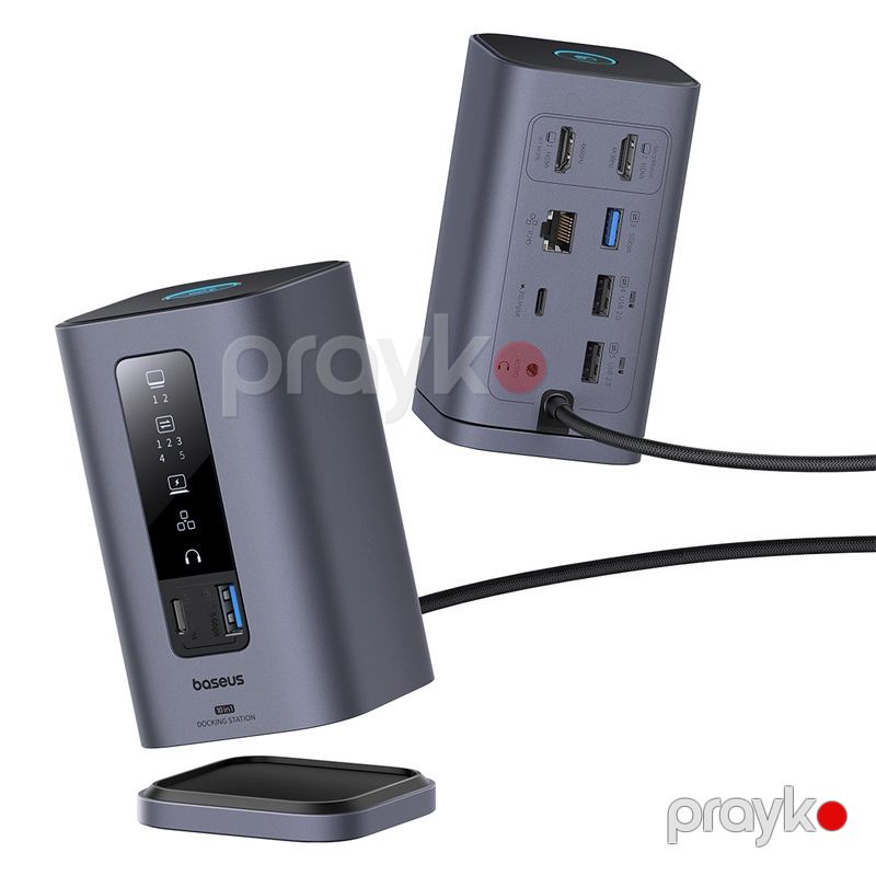 USB HUB Baseus Spacemate Series 10 in 1 MAC Docking Station Space Boz Reng — Elektronika, Bakı (4)