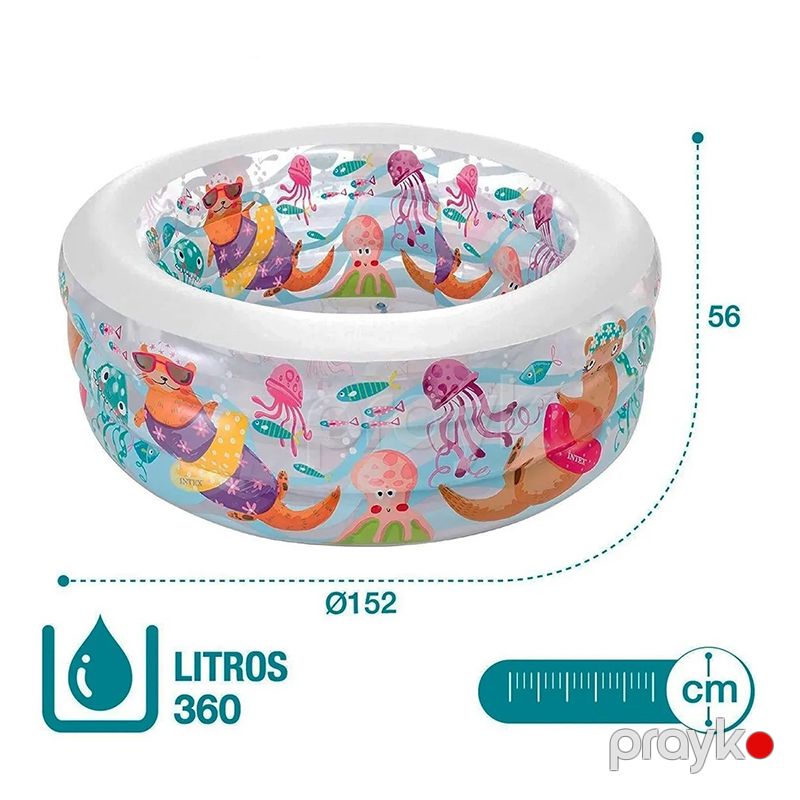 Intex Uşaqlar üçün Şişmə Hovuz Akvarium 360L — İdman, hobi, istirahət, Bakı (2)