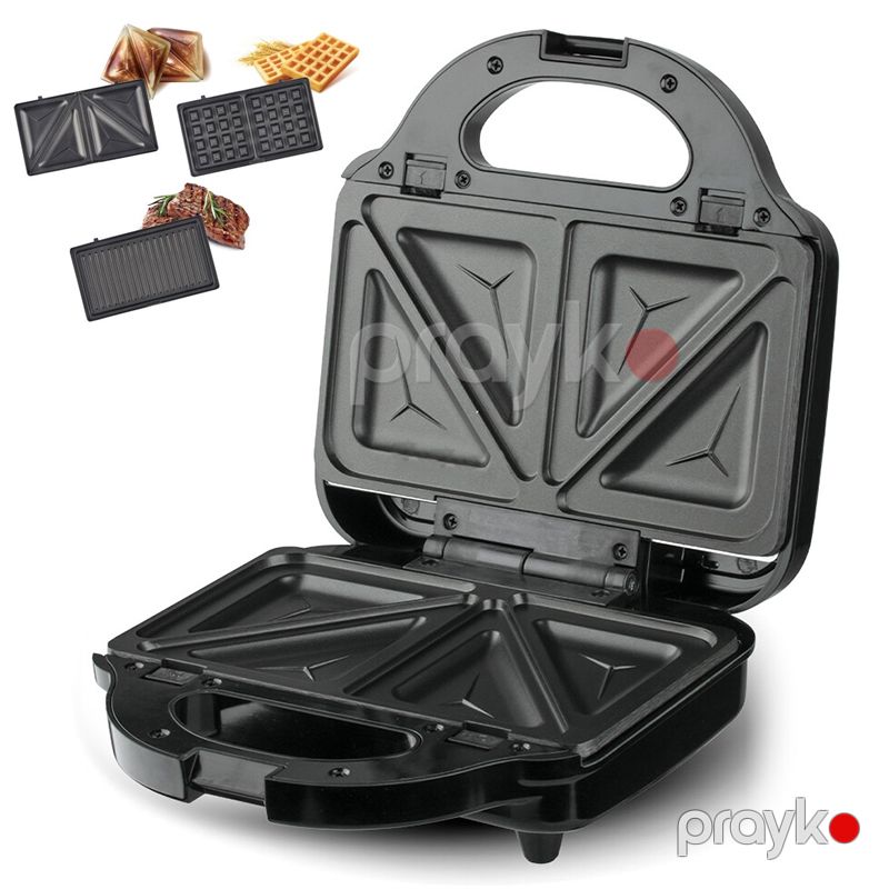 RAF R.210B 3-ü 1 Arada Multimaker Elektrikli Vafli-sendviç Hazırlayıcısı 750W Gücündə Qril Multi-Baker Toster İki Hissəli RAF Toster — Toster və vaflyasıcı, Bakı (2)