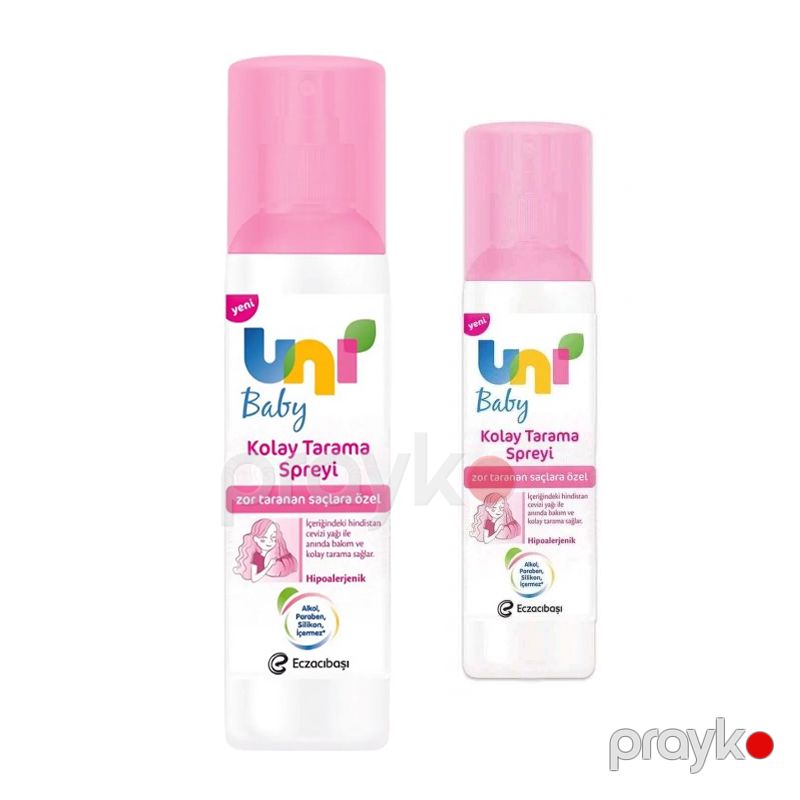 Uni Baby Kolay Tarama Spreyi 200 ml Saçlar Üçün Kolay Tarama Spreyi Uşaqlar Üçün Ətirli Saç Spreyi — Mallar, Bakı (4)