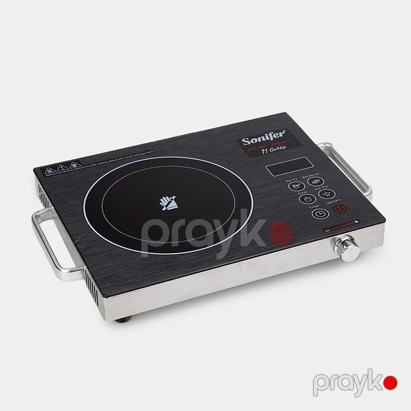 Sonifer SF-3043 Keramika Səthli Elektrik Sobası Qızdırıcı Elektrikli Bişirmə Pilitəsi 2000W — Plitələr, Bakı (4)