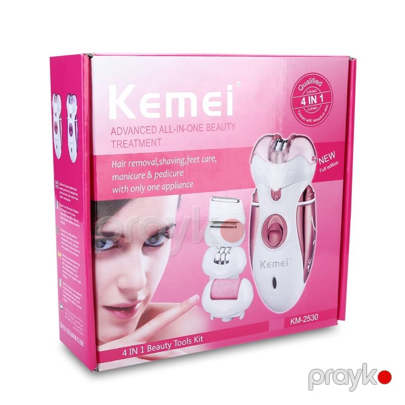 Kemei KM-2530 - Epilyator 4-ü 1-də Doldurula bilən Epilyator Qadın Ülgücü Elektrikli Baxım Aləti Epilyatoru — Usturalar, trimmerler və epilyatorlar, Bakı (6)
