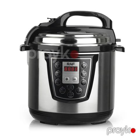 6L Çox ProqramlI Düyü Ət Bişirci Paslanmayan Polad RAF R.177 Elektrik Qazanı 1000W Parovarka — Bakı