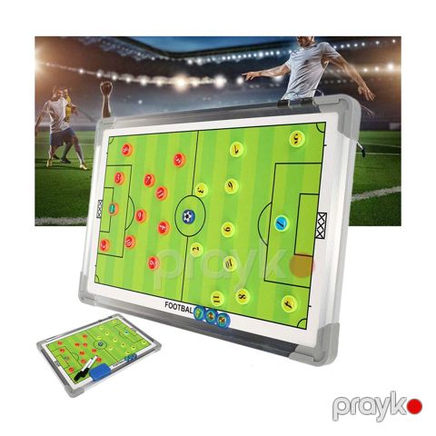 Portativ Futbol Taktiki Lövhə Maqnetik İki Tərəfli Maqnetik Taktiki Lövhə — Bakı